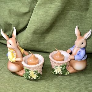 PL BERTIE & BEA VOTIVE HOLDER PAIR NIB